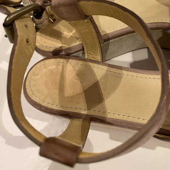 Brunello Cucinelli Leather Women's Sandals - Picture 5 of 6